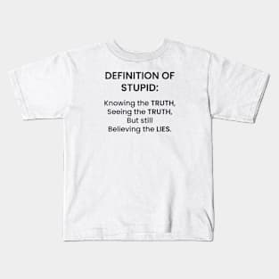 Truth and Lies Kids T-Shirt